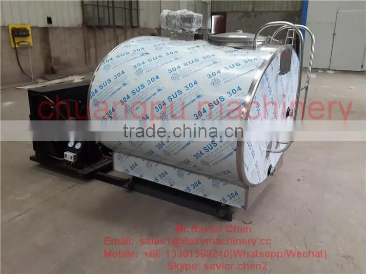 1000L Milk Chiller Tank For Dairy Farm Machinery