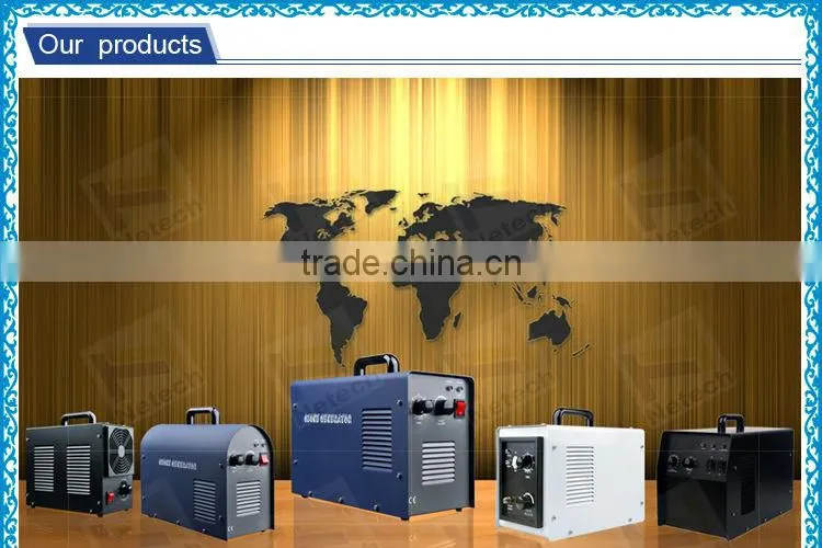 2014 hot air cooling 3g ozone generator machine