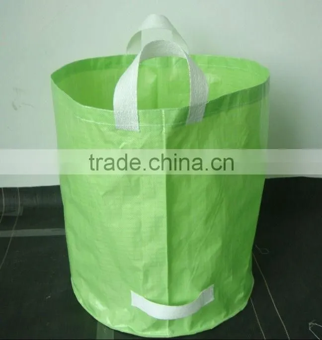 yellow and green 600D OXFORD printed pop up bag