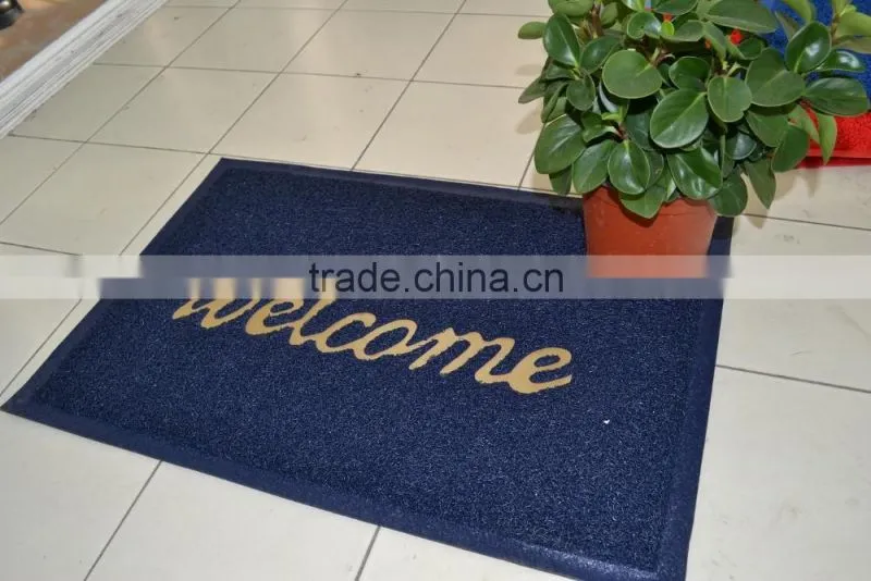 HOT!!! Welcome PVC door mat/PVC coil vinyl loop mat
