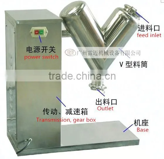 dry tablet medicine powder mixer machine