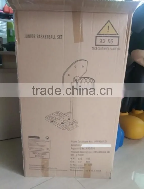 OEM Blow Molding Plastic Basketball Stand 44'' Adjustable Basketball Hoop Stand System