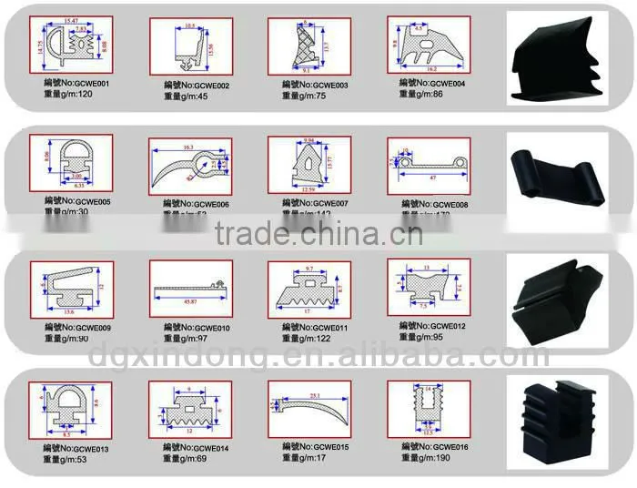China manufacture hot selling rubber sealing strip