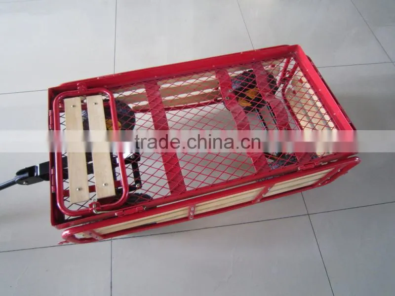Wooden mesh cart / wagon / four wheel cart TC4211A