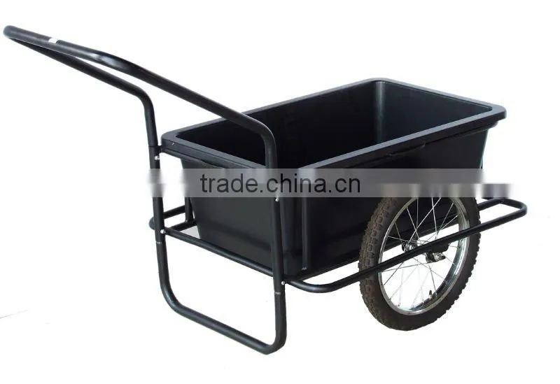Material: Plastic tray & powder coated iron body,Plastic trayTrailer