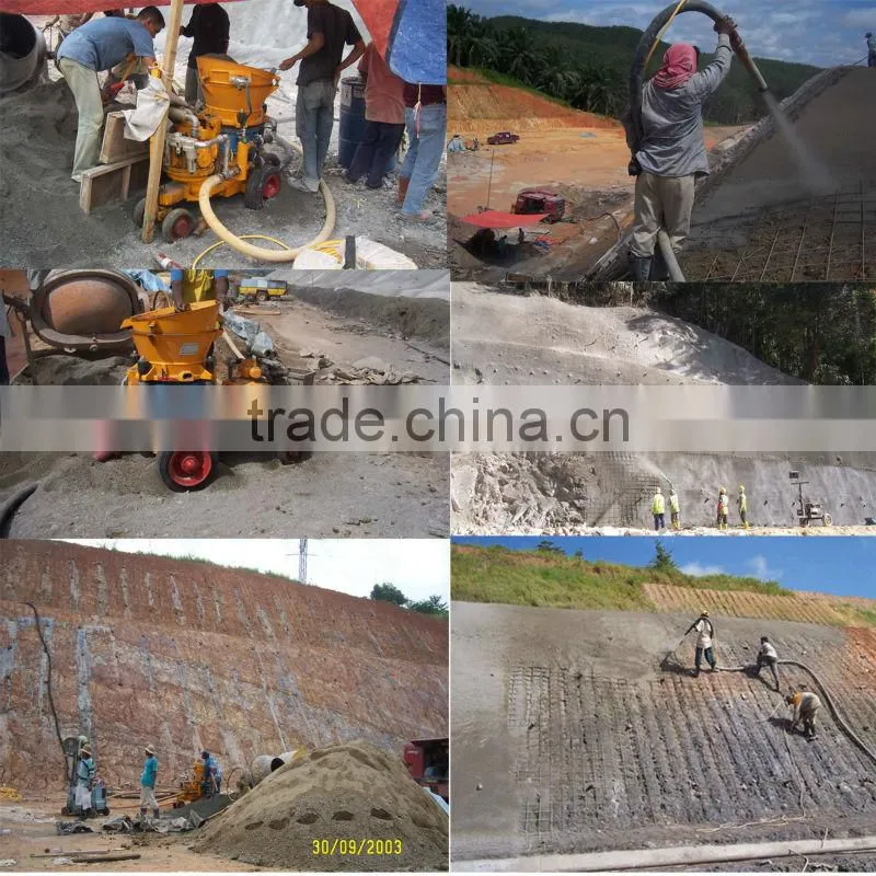 5m3/h diesel driven dry mix gunite shotcrete machine