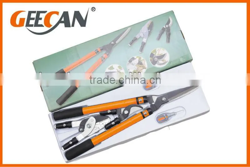 shear garden pruning sets with three shear head