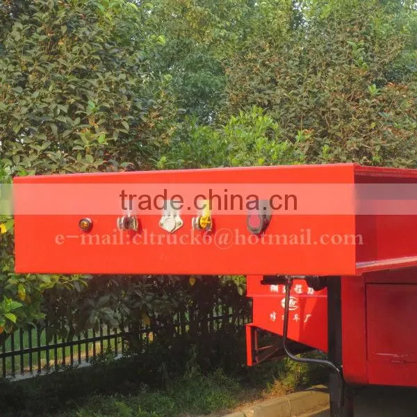 CLW 3 Axles 70 Ton Low Flatbed Transport Semi Trailer 18m