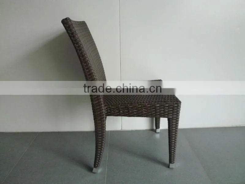 A - patio lounge seat cafe shop wicker side chair CF688C