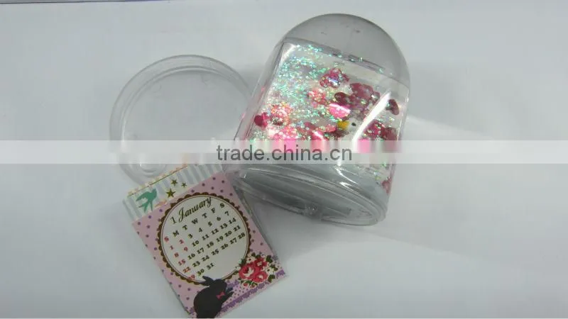 2014 newest plastic snow globe with photo insert