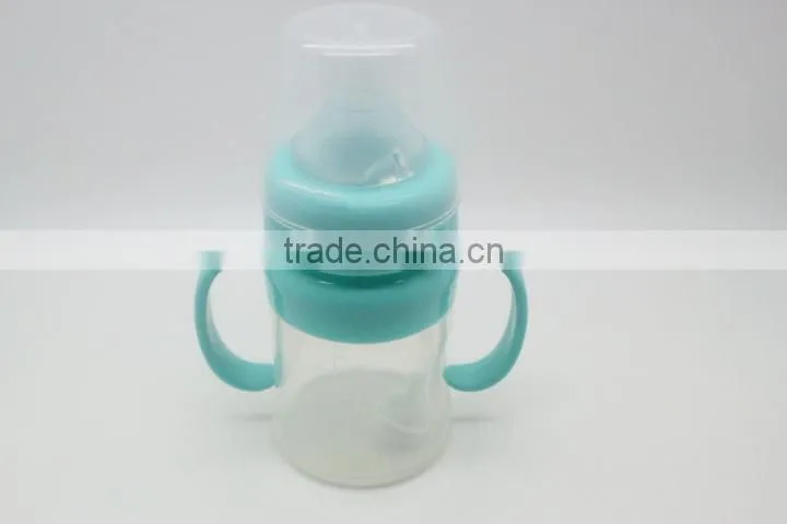 Safe silicone baby feeding bottle