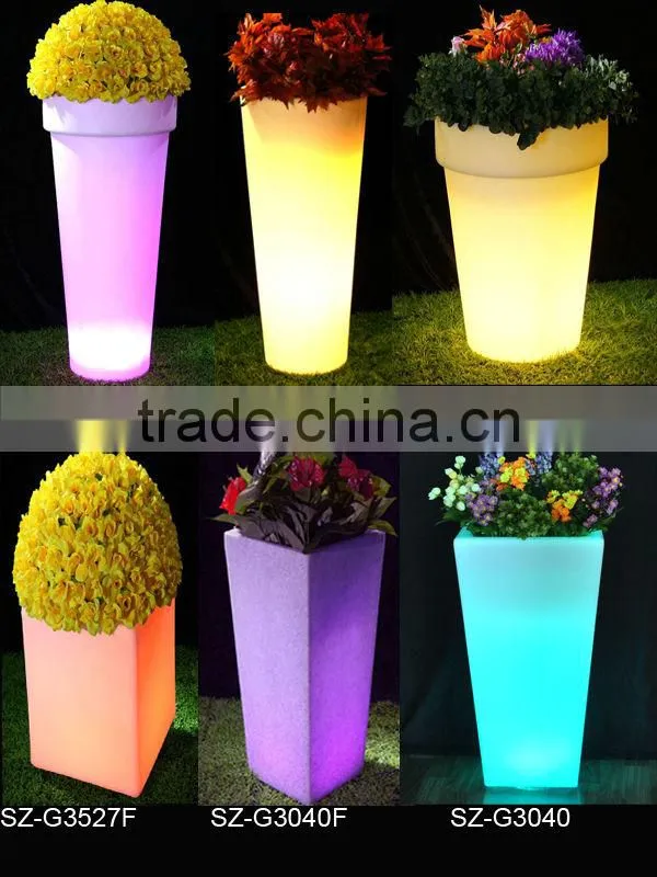 LED Lighted Planter Pots / LED Flower Pot Wholesale