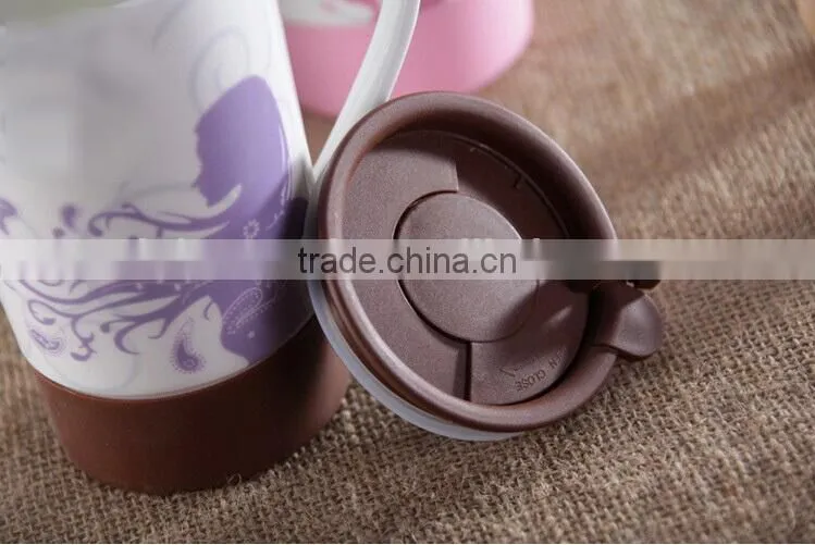 china coffee mugs with plastic lid,cheap mug