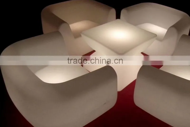 2016 Sigma new design 16 colors change plastic LED luxury basement bar sets