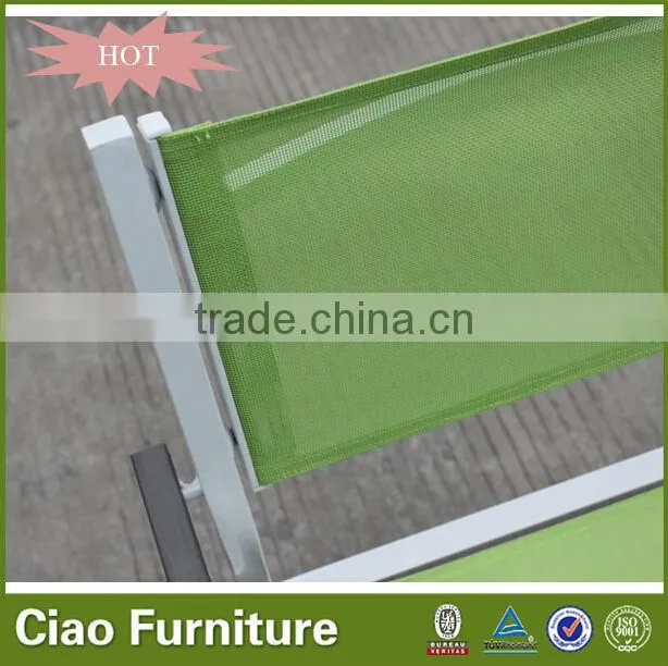 modern garden mesh fabric chair plastic wooden arm chair