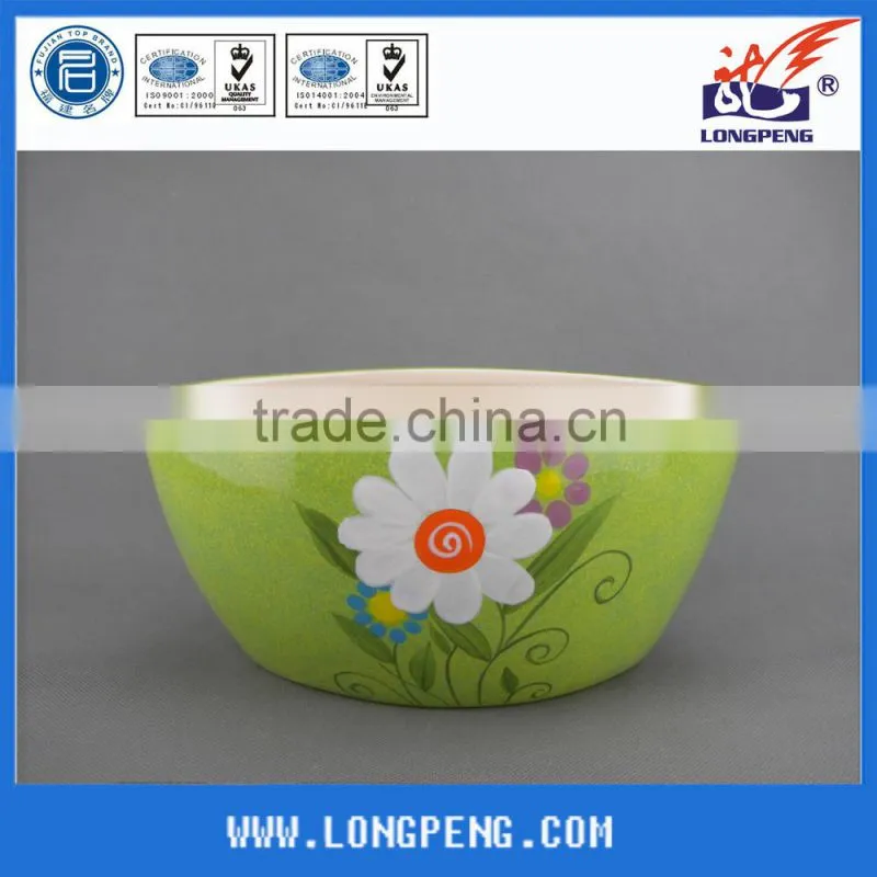 Small Ceramic Green Flower Pot