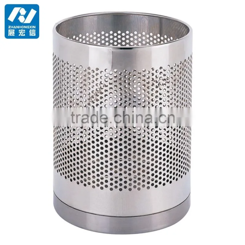 Steel room trash bin for public place