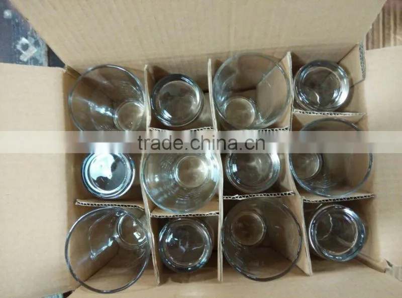clear ice cream candy glass cup for wholesale