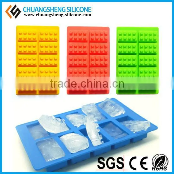 FDA grade silicone fridge square piece ice cream mold tooling