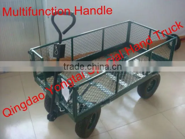Steel Mesh Garden Wagon Cart
