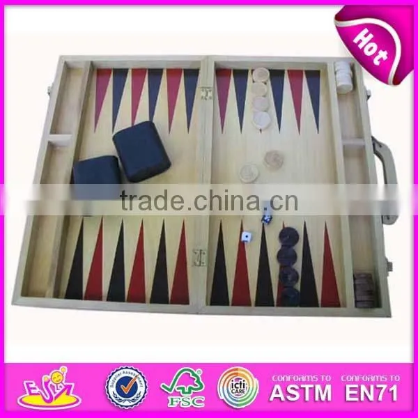 2015 Travel Mini Wooden Chess Set with Handmade,Wooden Folding Chess Case,hot selling wooden travel chess set WJ277093
