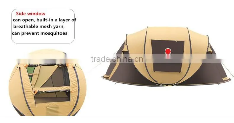 2016 new 3-4 people automatic leisure tents lightweight speed up outdoor camping tent