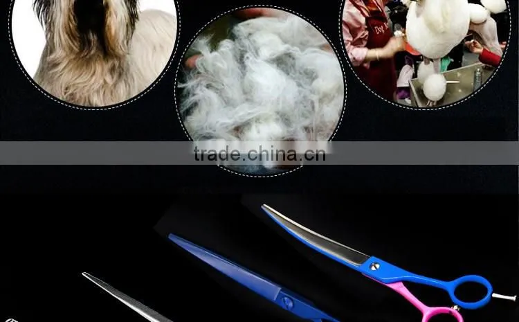 QJE-P08 pet scissors for dogs beauty with razor edge