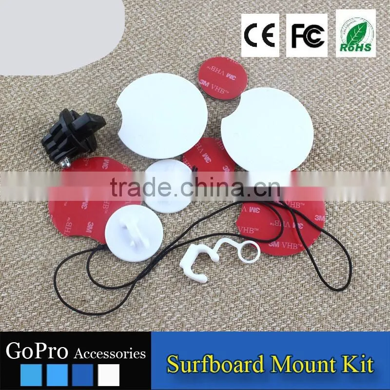 2016 New Wholesale GoPros surfboard mount kit for gopros heros 4 3 3+ GP06