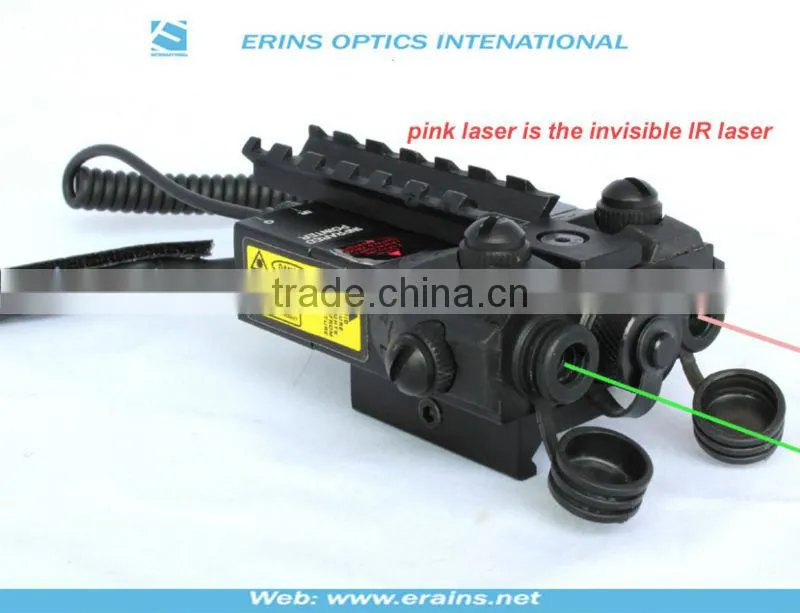 Military standard Infrared laser sight or IR laser scope and Green laser sight combo