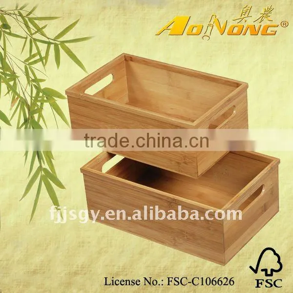 5pcs bamboo storage box