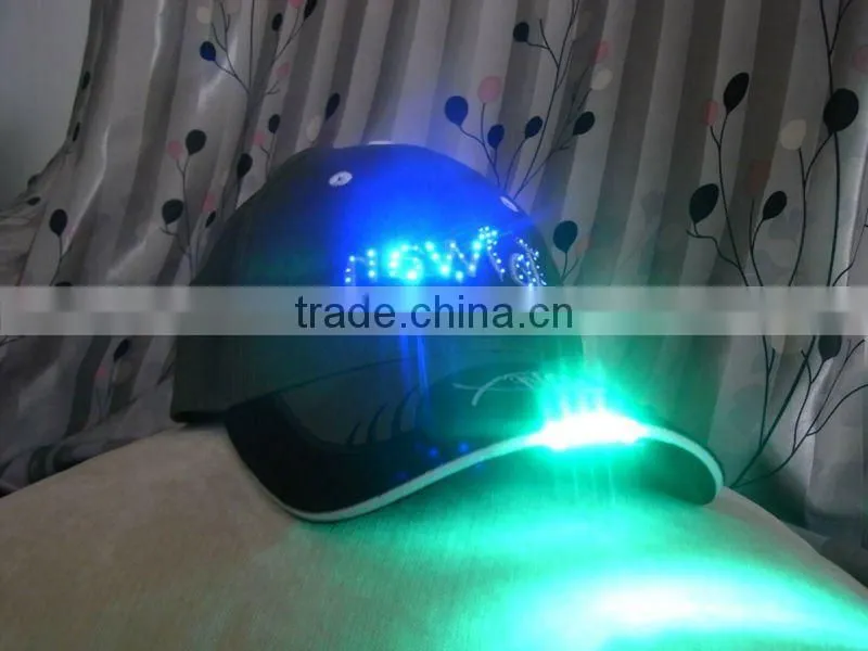 baseball caps with led light /led light baseball caps