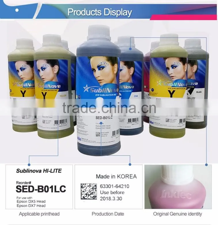 Wholesale cheap price ceramic inkjet t shirt printing sublimation 1 liter ink