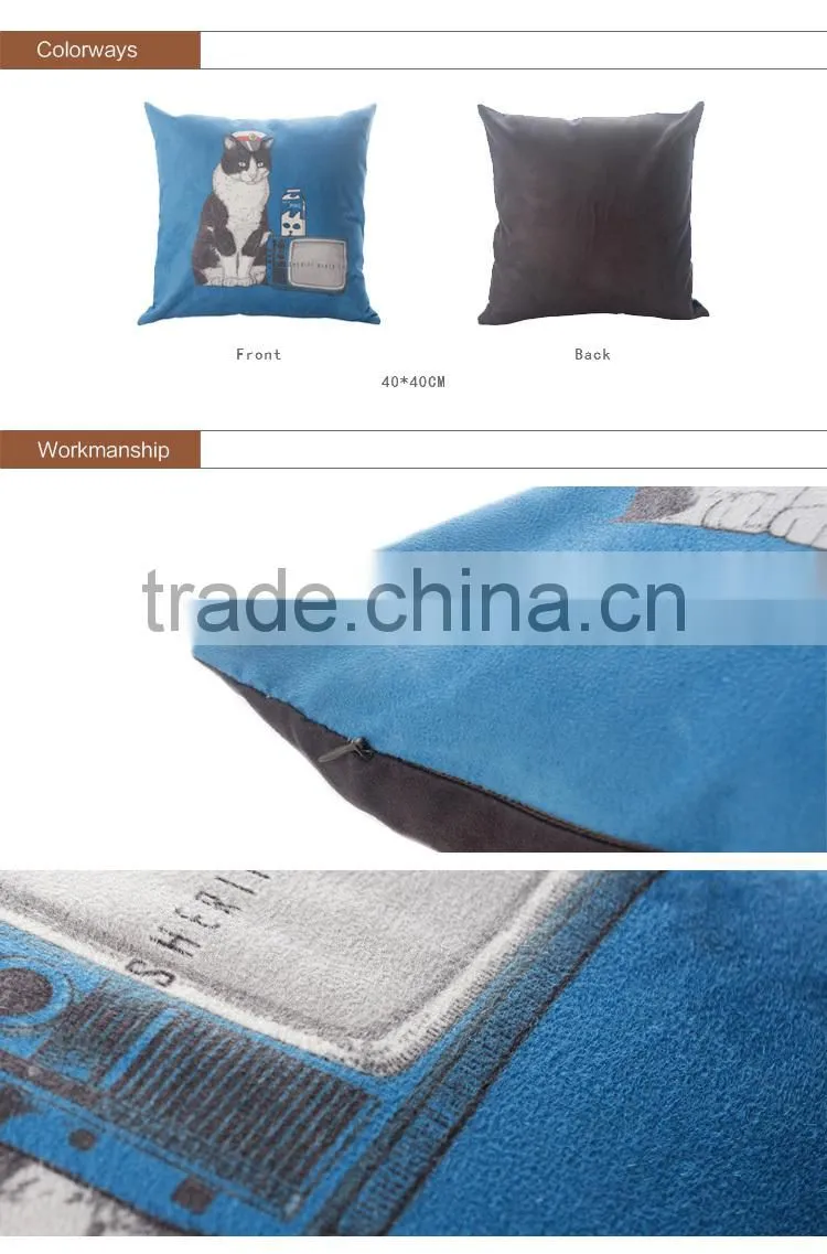 decorative pillows with cotton material ,popular design with different color and could be customised