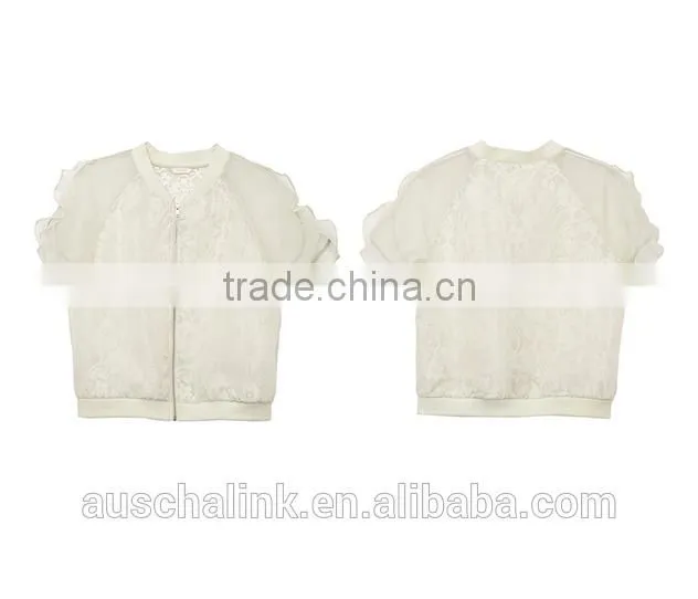 hot sale summer ladies lightweight short style silk jacket OEM service