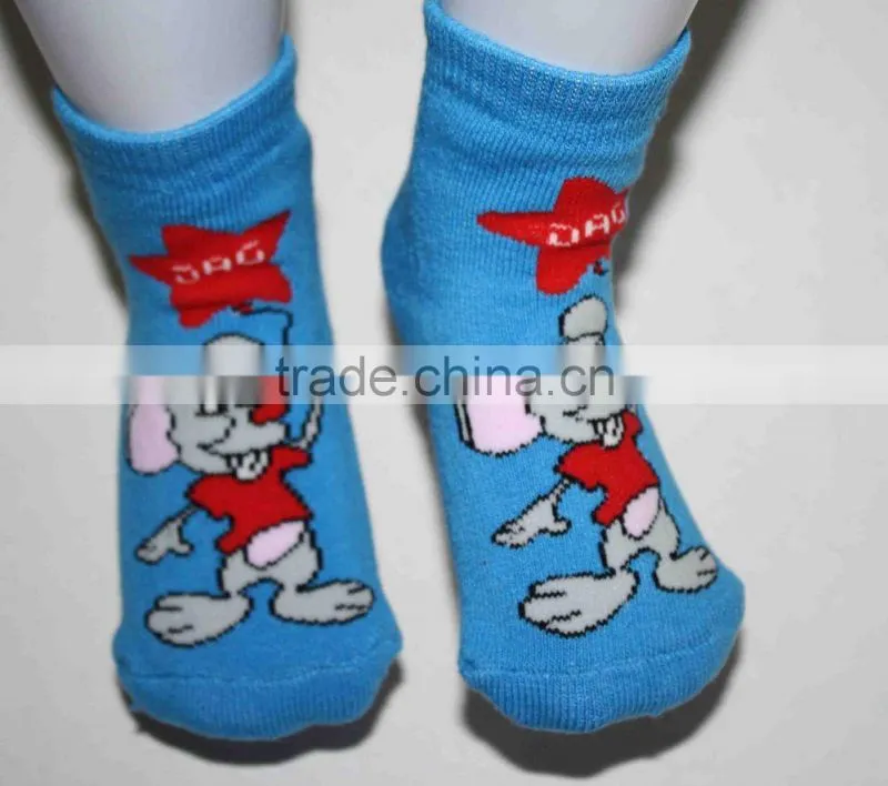 Baby dark blu bright color terry towelling cloth socks