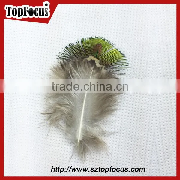 New Trendy gold color cheap artificial peacock feathers for sale