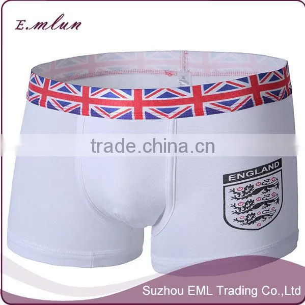 men new design football printed seamless cotton/modal underwear/men boxer shorts