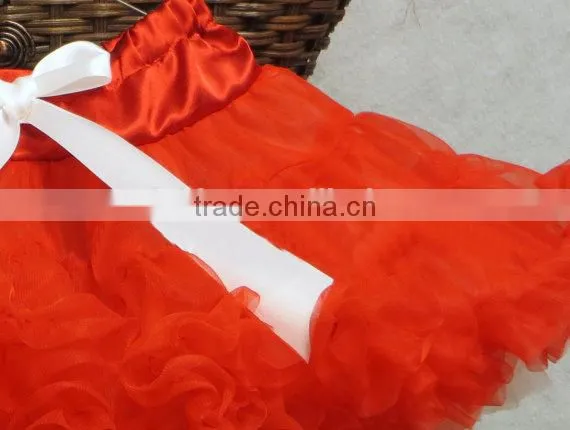 Christmas Baby Party TuTu Skirts Girls Puffy Tulle Pettiskirts
