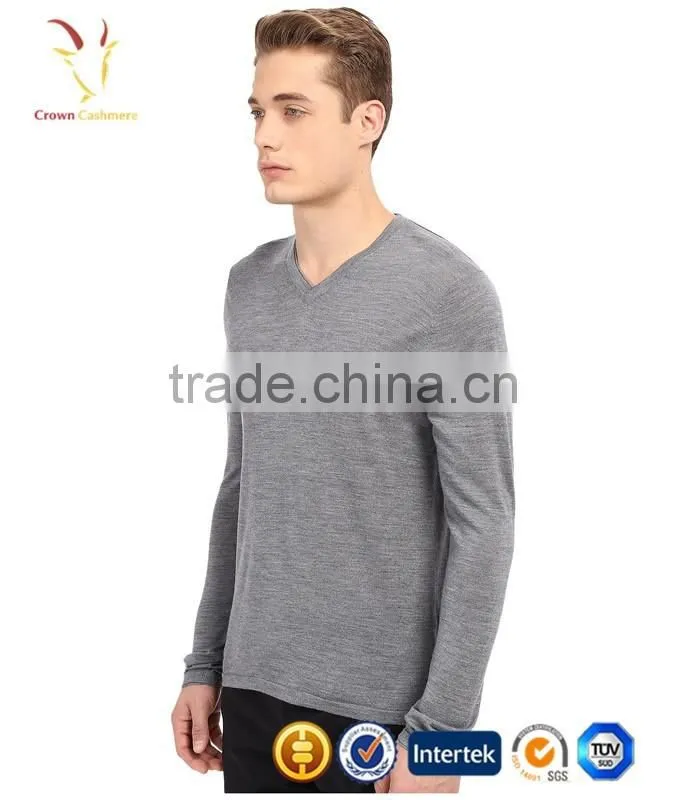 V Neck Stylish Men Woolen Sweaters Design