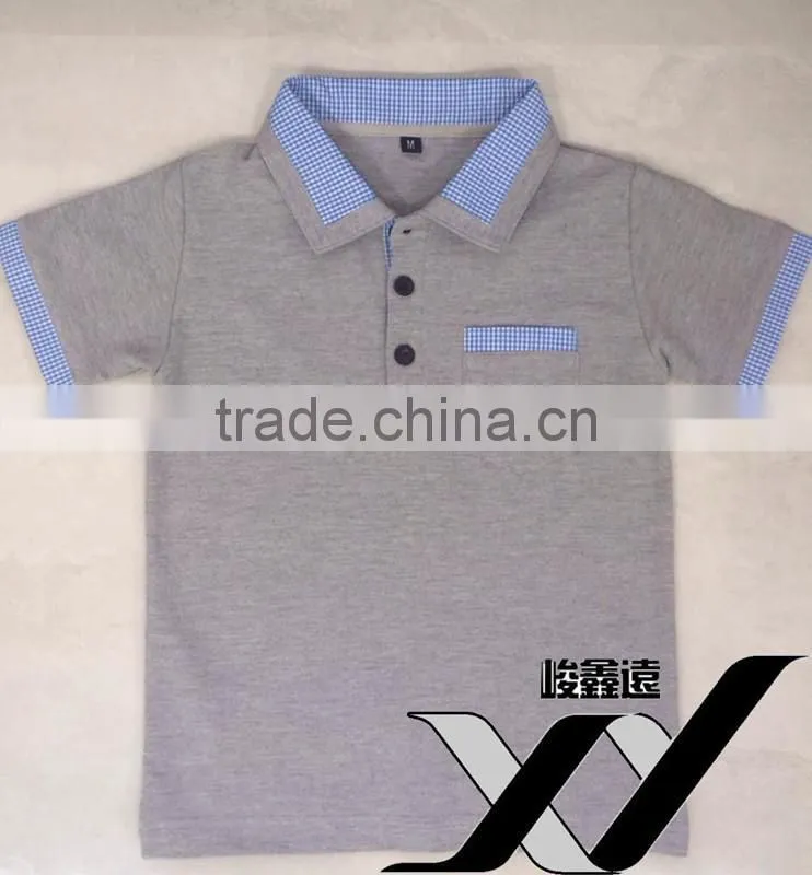 Lovely short sleeve pique kids' polo shirts cotton/ spandex high quality children' clothing boy t-shirt
