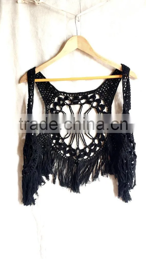 Wholesale festival fashion women Crochet vest