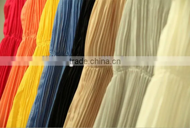 Wholesale Casual Chiffon Pleated Women Dresses