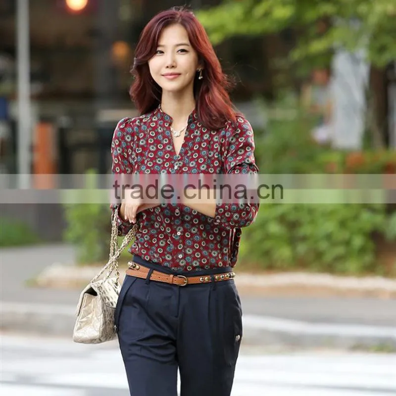 2015 fashion style cotton printing shirts