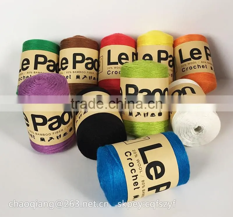 The Beautiful Colourful Cotton Wool Blend Yarn For Knitting