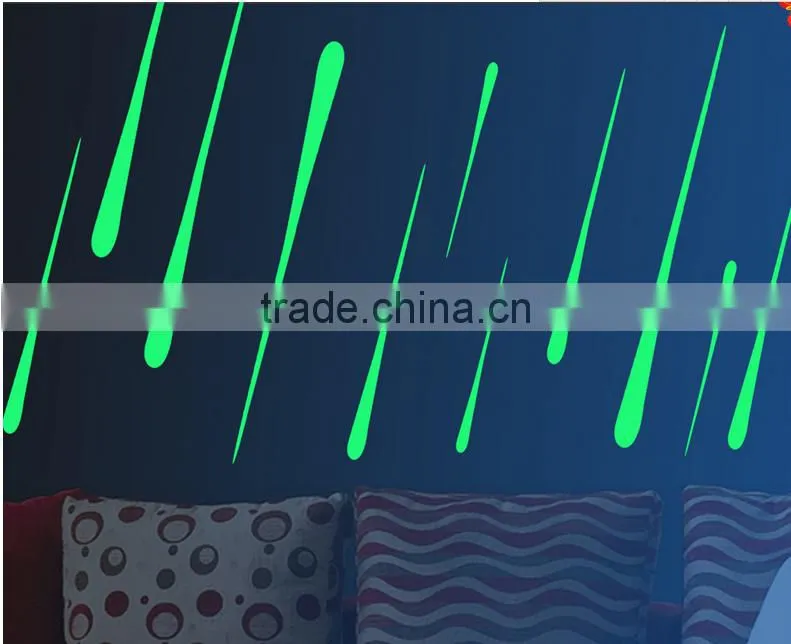 high fashion audit Christmas 3D Eco-friendly decorative removable glow in the dark star wall stickers