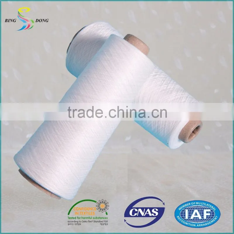 20s/6 20s/9 raw white paper cone 100% virgin polyester spun yarn