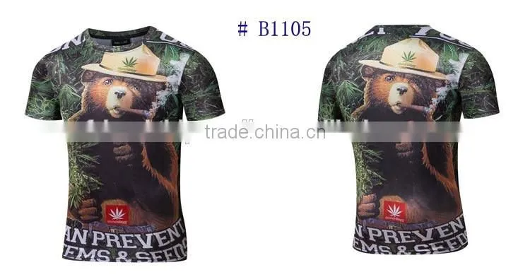 Short Sleeve T shirt with 3D Full Printing for Wholesale