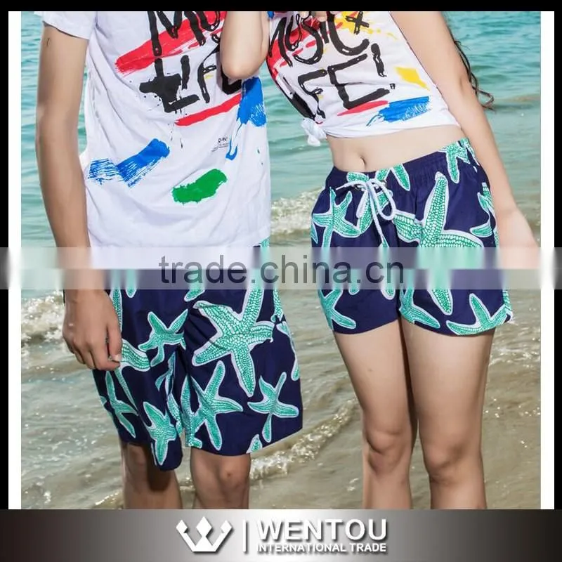 Wholesale Hot Style Fashion Couple Beach Shorts