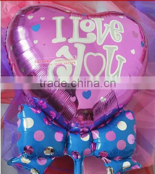 Wholesale l love you heart shaped foil balloon