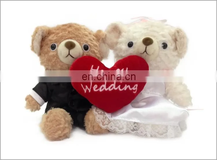 Red Heart Teddy Bear Souvenirs Wholesale Wedding Thank You Gifts For Guests